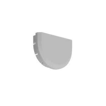 Graue halbrunde Endkappe für LED-Profile